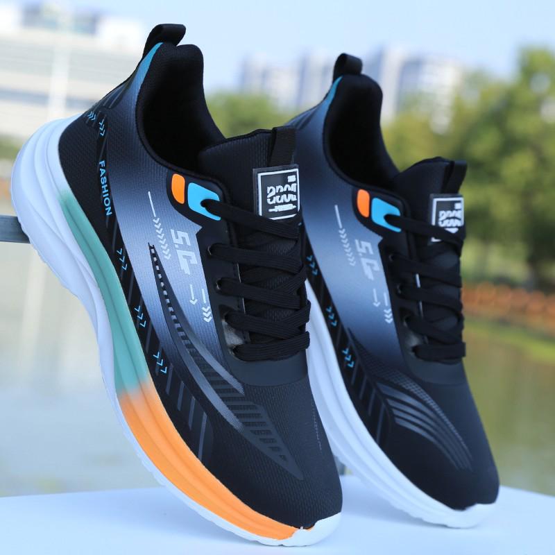 

Мужские осенние универсальные легкие водонепроницаемые кроссовки - Повседневная обувь с мягкой подошвой для бега и путешествий 36 черный серый