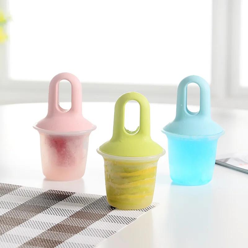 Ice Cream Mold Mini Ice Popsicle Mold Reusable Non-stick Ice Cube Tray Homemade Food for Kids Mini DIY Family Party Essentials