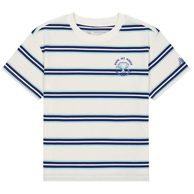 New Balance T-shirt rayé à manches courtes pour enfants