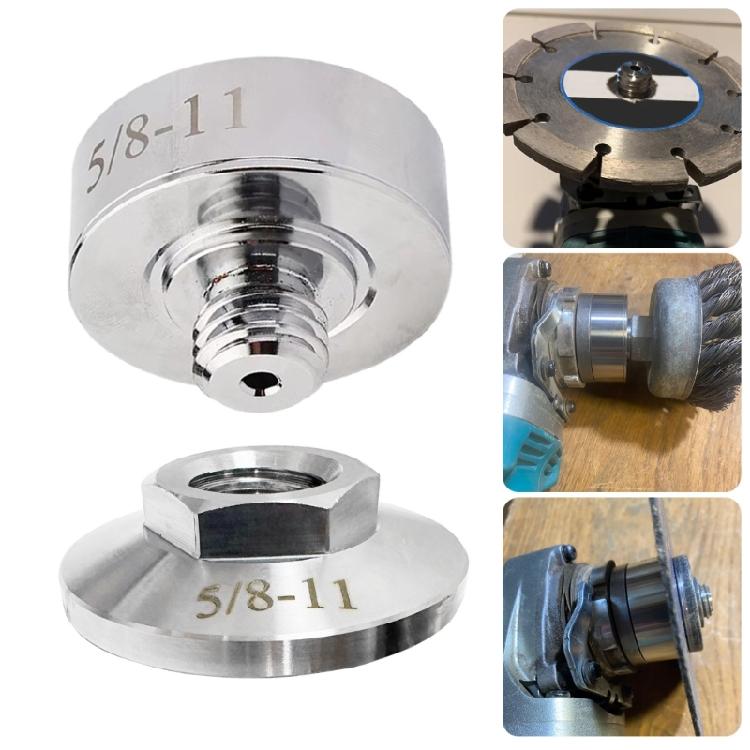 Professional 2 Piece Angles Grinder Shafts Adapter Includes Flange Nut Pressure Plate For X Lock Grinder