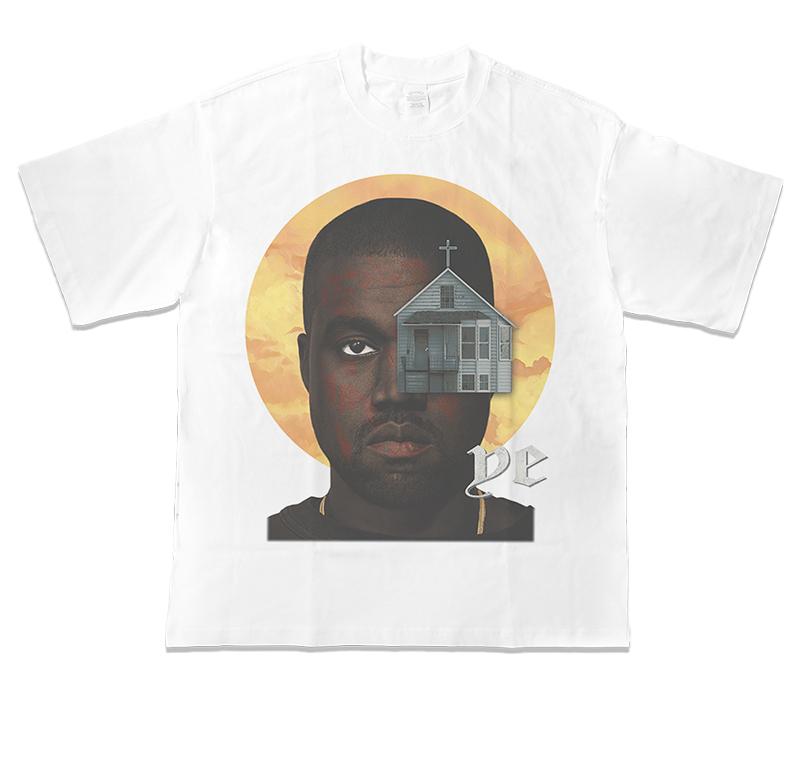 2025 Kanye West SZA Drake Fayaz Hip Hopový Umělec Americké Těžké Tričko s Krátkým Rukávem Streetové Tričko s Krátkým Rukávem