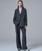 MALOUPE 2164 Stretch Flare Pants (Dark Gray)
