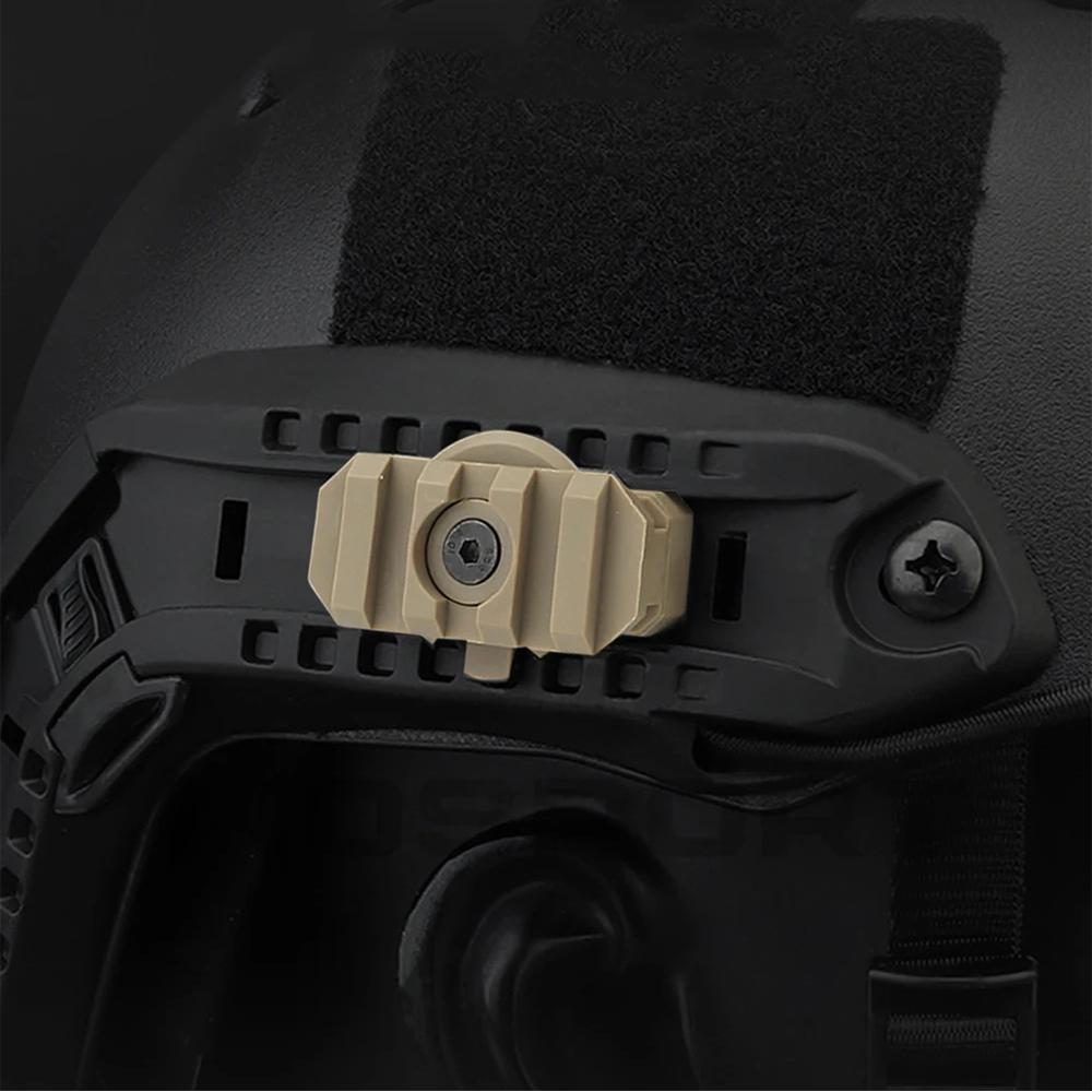 1Pcs Nylon Tactical ARC Helmet Rail Swivel 360 Degrees Side Rail Mount Adapter