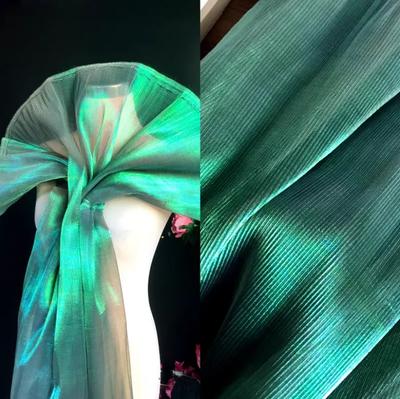 100x150cm Organza Skládaná Látka Květinový Vzor Narovnat Pozadí Svatební Šaty Návrhářská Látka Oděvní Šicí Látky