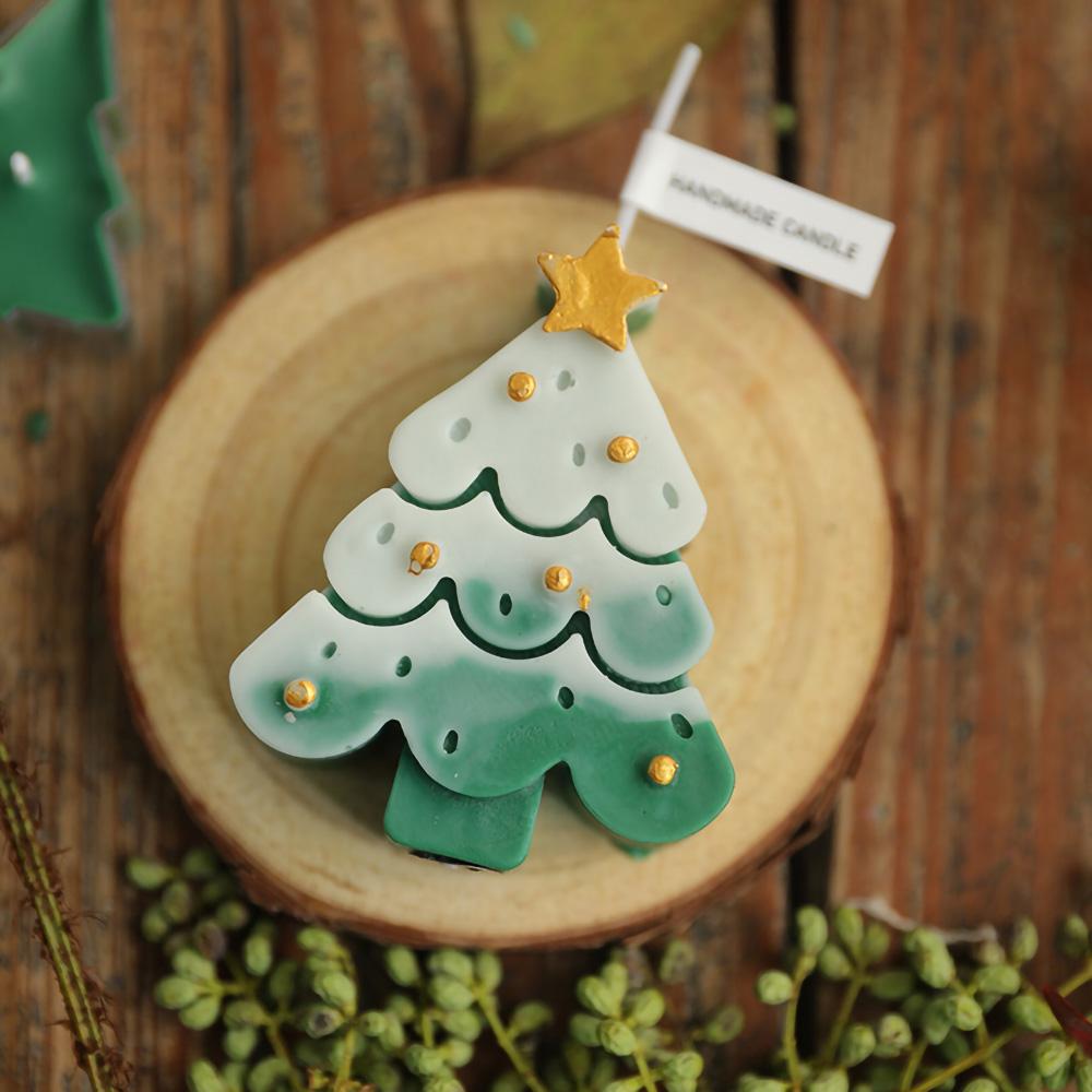 Christmas Tree Scented Candle Christmas Birthday Party Souvenir Aromatherapy Candle Home Decor Room Decor Table Decor 8.2x6.7cm