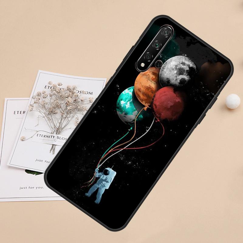 Astronaut Balloons Stars Space Planets For Huawei Nova 10 9 SE 7i 8i 11i 12i Y60 Y61 Y70 Y72 Y73 Y90 Y91 P20 P40 P30 Lite Case