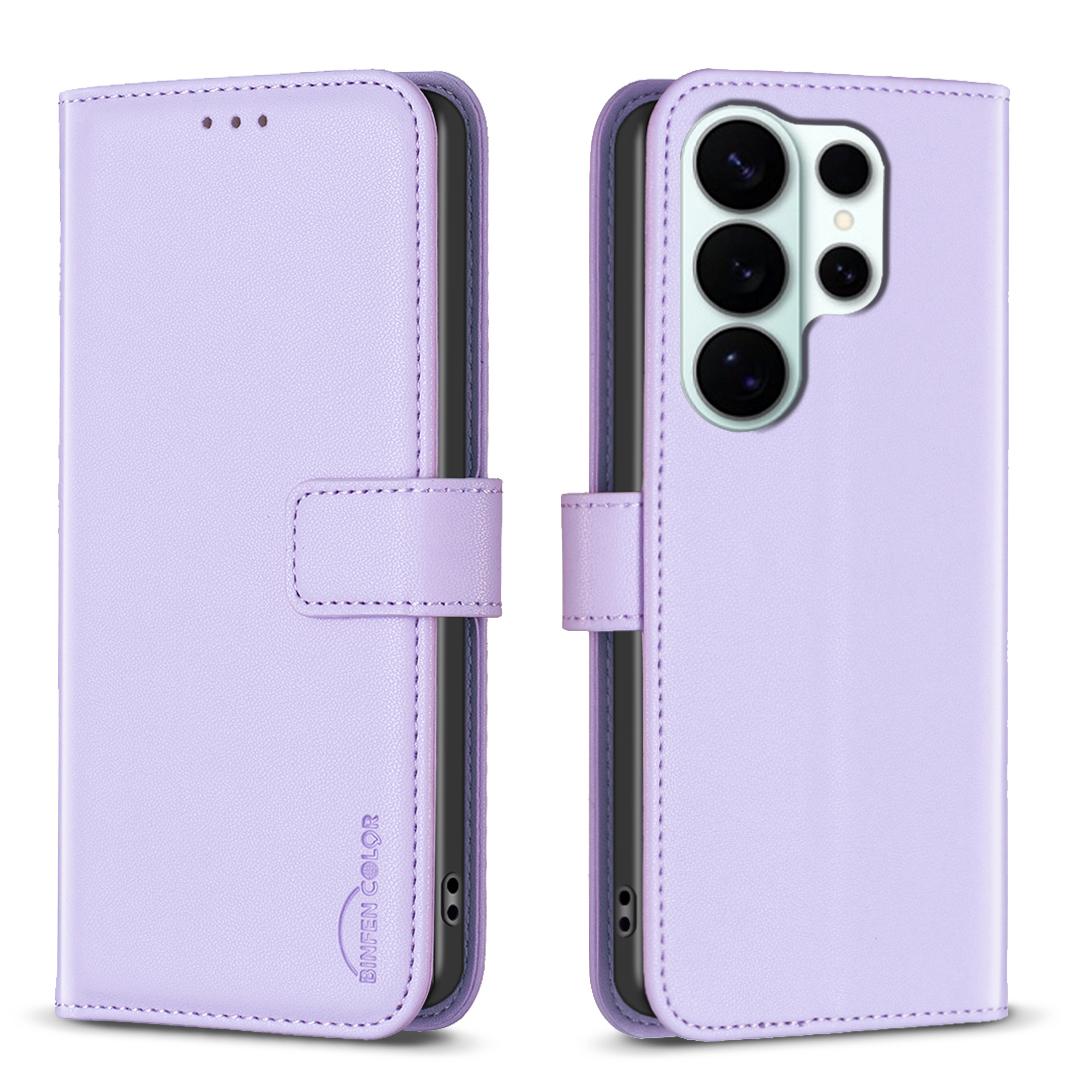 

For Samsung Galaxy S26 Ultra Phone Case BINFEN COLOR BF17 Wallet Folio Flip Leather Cover