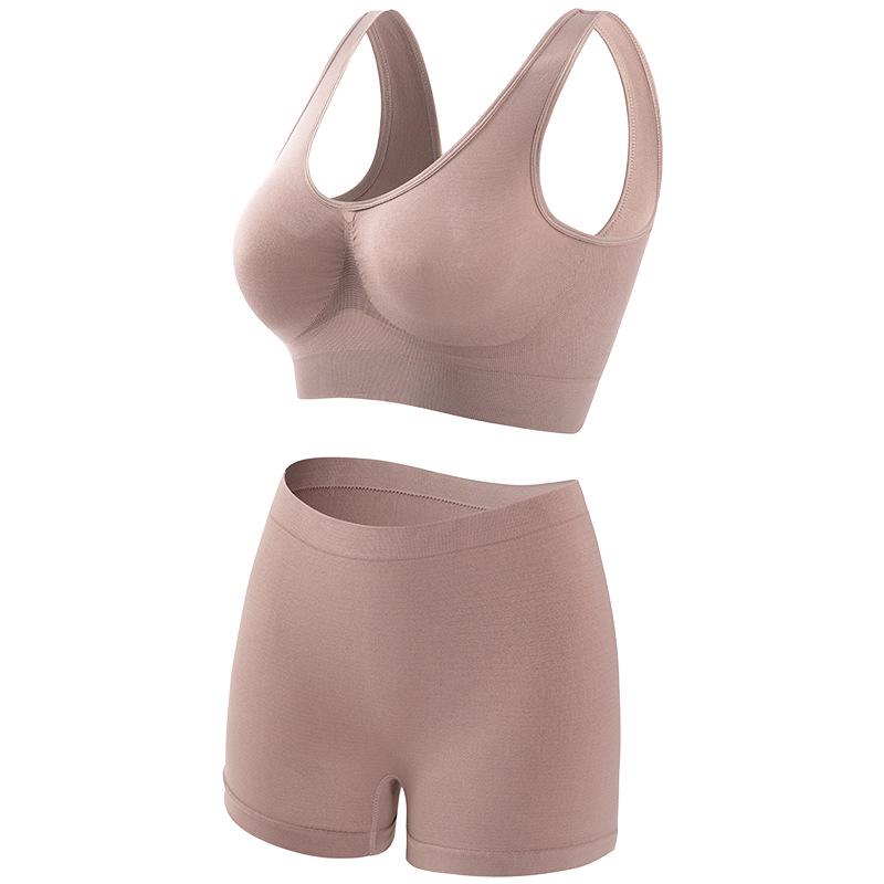Plus Size Women's Wire-Free Sports Vest with Anti-Shock and Side Bust Control