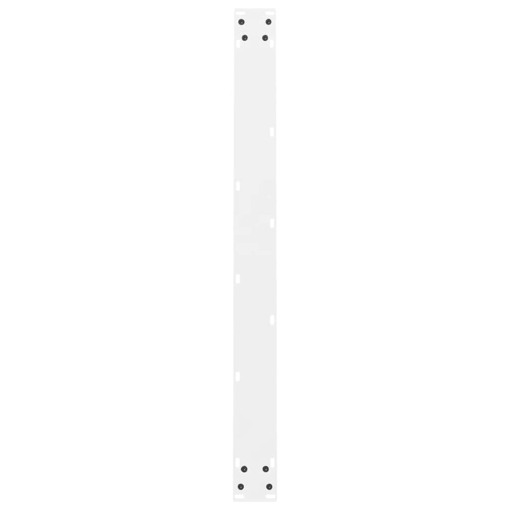 Vidaxl Nogi Do Stolika Kawowego, Białe, 2 Szt., 100X(72-73) Cm, Stal