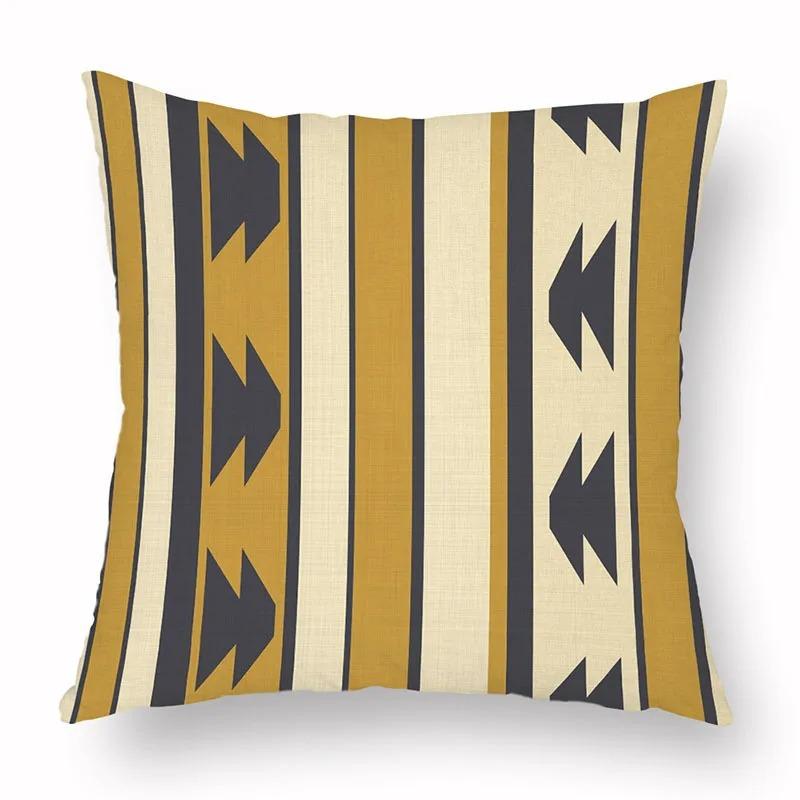 Office Living Room Home Pillowcase Geometric Exotic Ethnic Style Pattern Pillowcase Car Ornaments