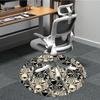 1pc Leopard Pattern Office Round Area Rug, Indoor Mat Suitable For Office, Under Office Chairs Bedroom Living Room Home Decor, Room Deco 099