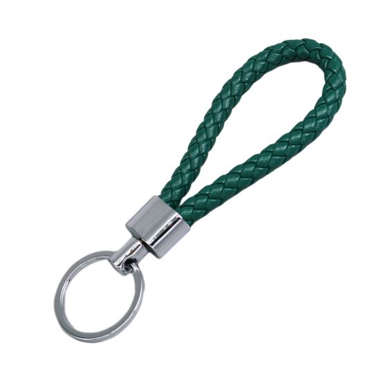 Schlüsselanhänger Lanyard Geflochtenes Seil Kunstleder Angenehmer Griff Schlüsselanhänger Aufhängeseil mit Zinklegierung Schnalle Schlüsselring