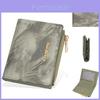 Ink Wash Style Short Wallet With Zipper Coin Pocket For Daily Use