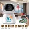 5G Indoor Wifi Camera HD 360° Dual-frequency Surveillance Security Camera Night Vision Auto Tracking Baby Monitoring Camera