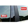 8Pcs Glossy Black Pillar Posts For Toyota BZ4X 2022 2023 Car Window Decoration Cover Door Side Trim Stickers Auto Exterior Parts