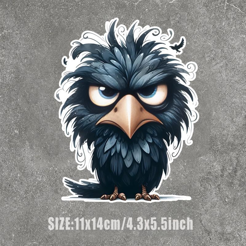 

Наклейка «Чорний ворон» Милі наклейки з мультфільмами для автомобіля Наклейка на подряпини Самоклеюча водонепроникна наклейка Декоративні аксесуари для мотоциклів червоний