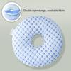 Ear Piercing Pillow for Side Sleepers Soft Donut Pillow with Hole for Ear Pain Relief Pressure Sores O-Shaped Side Sleeping Pillow for Adults