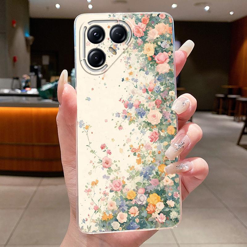 For Tecno Pova 7 Pro LJ8 Cases Pova7 Ultra LJ9 Neo LJ6 LJ7 Funda Flower Butterfly Phone Cover Soft Silicone Transparent TPU Case