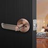 Aluminum Wooden Door Knob Lock Easy Installation Privacy Door Handles With Lock Cylinder Turn Button Door Lever Handle Set