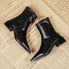 Autumn Winter Fashion Pointed Toe Ankle Boots Women Concise  Thick Heels Shoes Street Style Party Short Botas Mujer