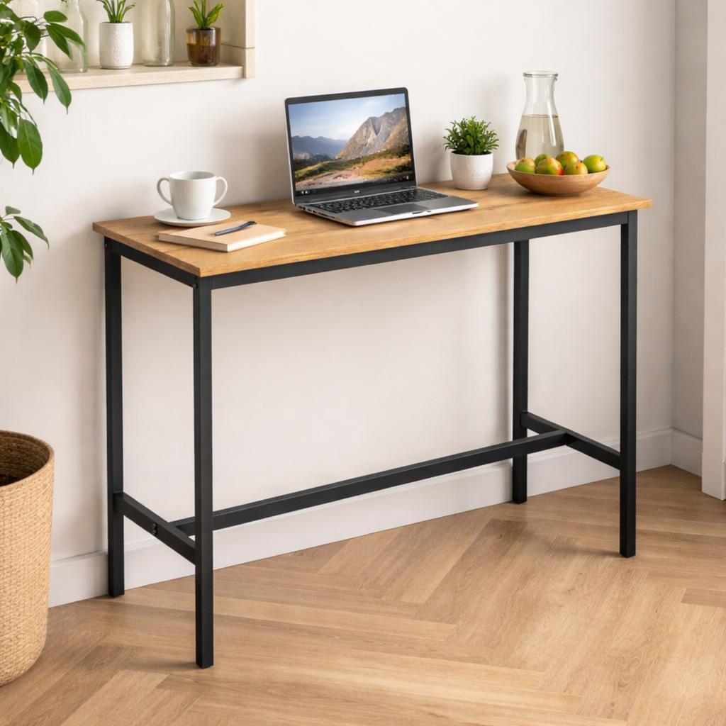 Stół Wąski Dąb Loft Do Kuchni Jadalni Stolik Industrialny Konsola 100X40X90 Begryf