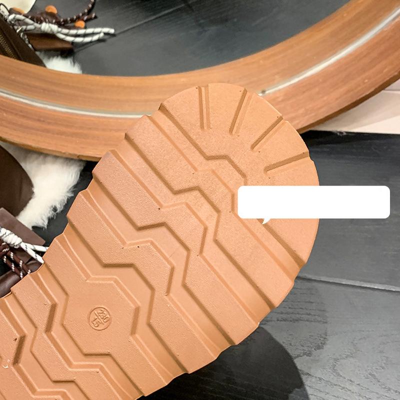 Winter Chunky Platform Women Fur Snow Boots Keep Warm Thick Sole Warm Short Booties Shoes Zapatos Mujer