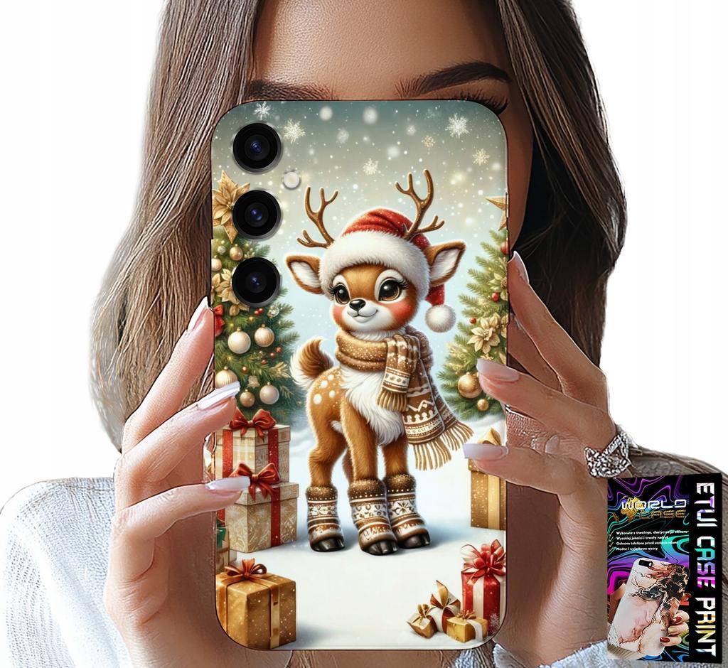 Etui Do Samsung Galaxy S25 Plus - Renifer, Wzory Bożonarodzeniowe + Szkło