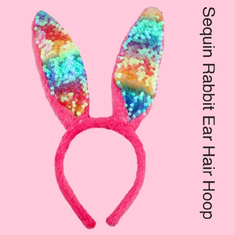 Easter Party Sequins Rabbits Ear Hairband Colorful Cute Teen Role Play Hairband