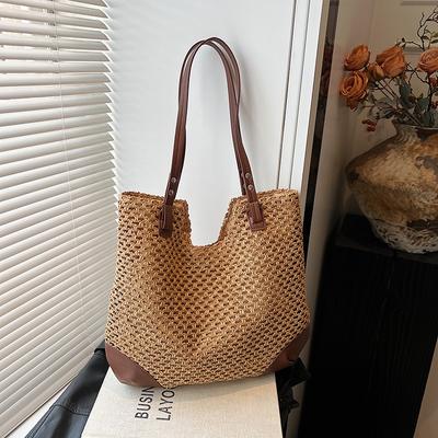 Popular Women's Bag Large-capacity Underarm Single-shoulder Bag Beach Vacation Handbag