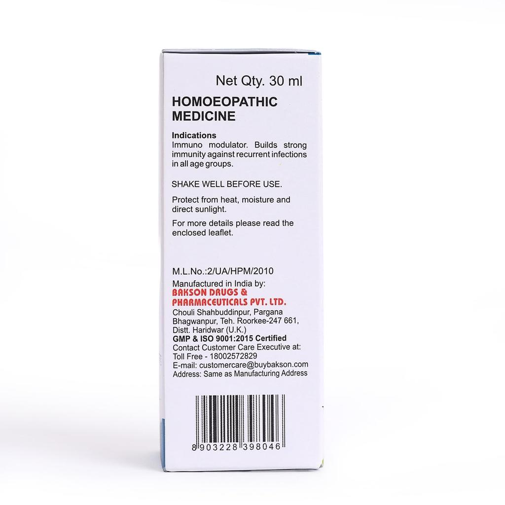 DR. Bakshi's Bakson's Homöopathie Immuno Aid Tropfen für Welpen & Kätzchen Tägliche Vitalitätsunterstützung 30 ml Tierwohl