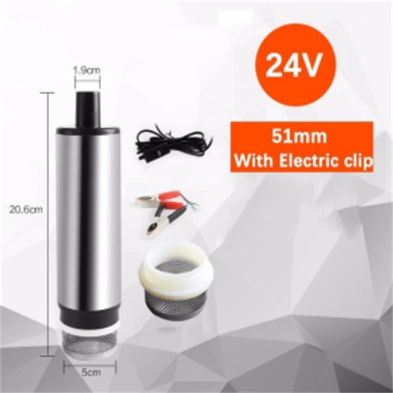 DC 12V 12l/min 38/51MM Electric Submersible Pump For Pumping Diesel Oil Water Fuel Transfer Pump Oil Suction Pump , 12 24 V Volt