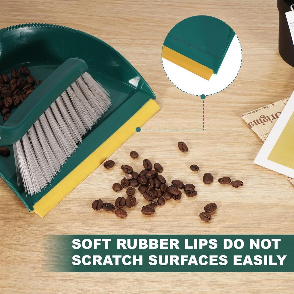 Small Broom and Dustpan Set Cleaning Brush, Dustpan Brush Set, Handheld Broom and Dustpan Set, Mini Handheld Home Desktop