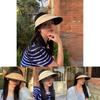Widebrim Womens Elegant Straw Hat For Sun Protection And Shield Uv