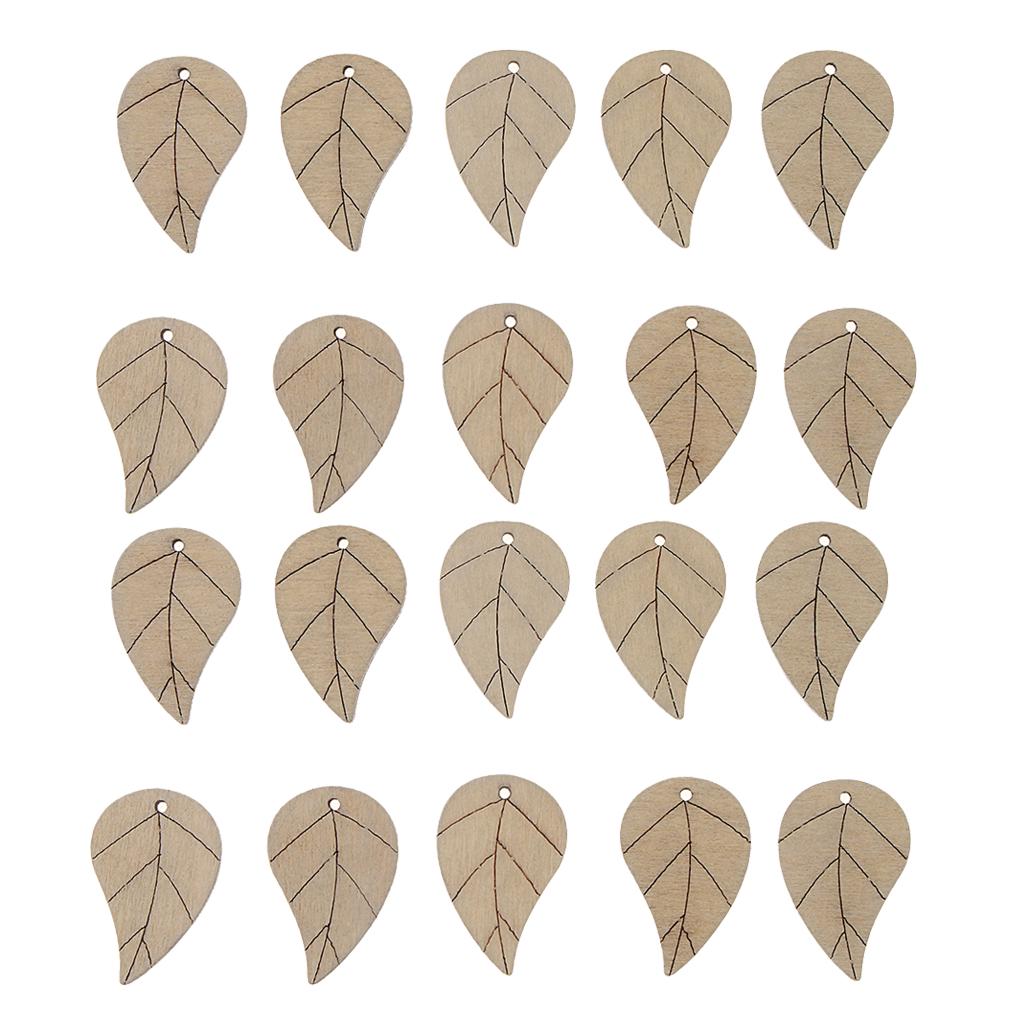 

20 шт. богемные бусины в форме листьев с деревянными листьями, бусины для рукоделия, бежевые бежевый