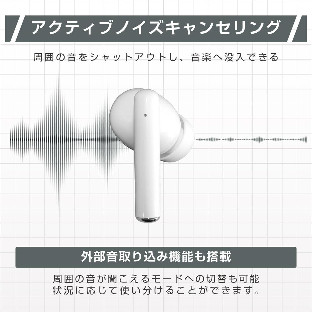 Kashimura via Charging Case with Touch Panel True Wireless Earphones and Earphone Finder [Control Display!] Music, Calls, Included! BL-136