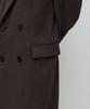 MUSINSA STANDARD Cashmere Blend Daddy Shoulder Double Long Coat [Heather Brown]
