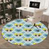 Powerpuff Girls Chair Mat Round Carpet - Home Decor, Office Rug, Suitable for Bedroom, Living Room, Various Rooms0494b