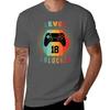 Unisex 18. Geburtstag Lvl 18 Freigeschaltet Für Unisex 2003 T-Shirt Übergröße Alltags-T-Shirt