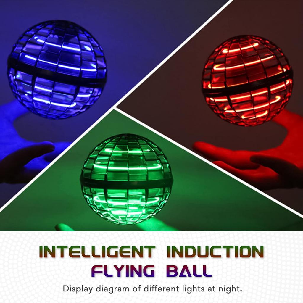 Flying Orb Ball Toy, Flying Toy Boomerang Fly Spinners for Kids Adults Indoor Outdoor Flying Ball Toy, Globe 360°Rotating Hand Controlled Flying Orb