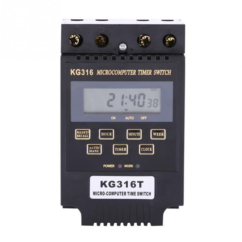 1pc Black Microcomputer Time Switch LCD Digital Display 10On&10Off ...