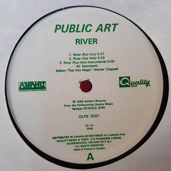 

12inch Record PUBLIC ART River QLPS7037 Quality Music 1994 Canada Dance Electronica Used