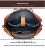 Genuine Leather Men's 15-Inch Crossbody Briefcase and Laptop Bag