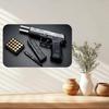 Taktische Pistolenmunition Metallschild Waffenliebhaber Wandkunst Man Cave Garagendekor