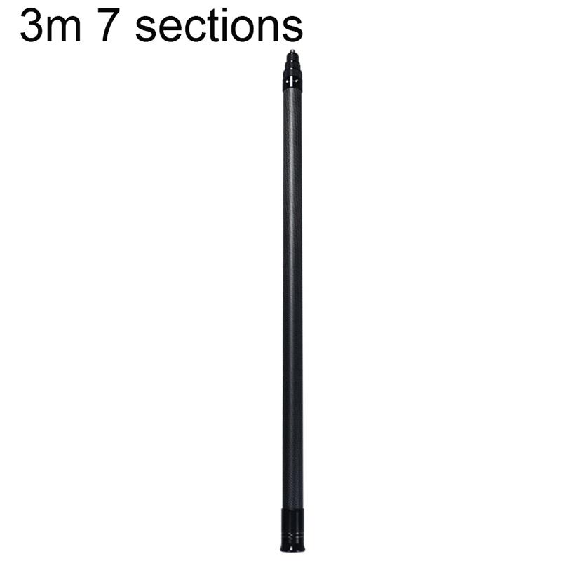 3M Kohlefaser Unsichtbare Erweiterte Edition Selfie-Stick Verstellbare Verlängerungsstange Für Insta360 Panorama-Kamera Action-Kamera