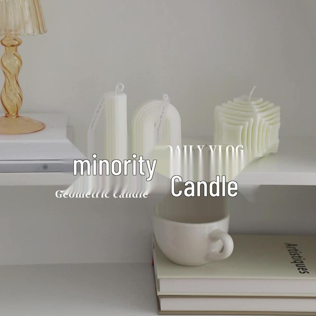 Geometric Soy Wax Aromatherapy Candle Set - Holiday Gift Box