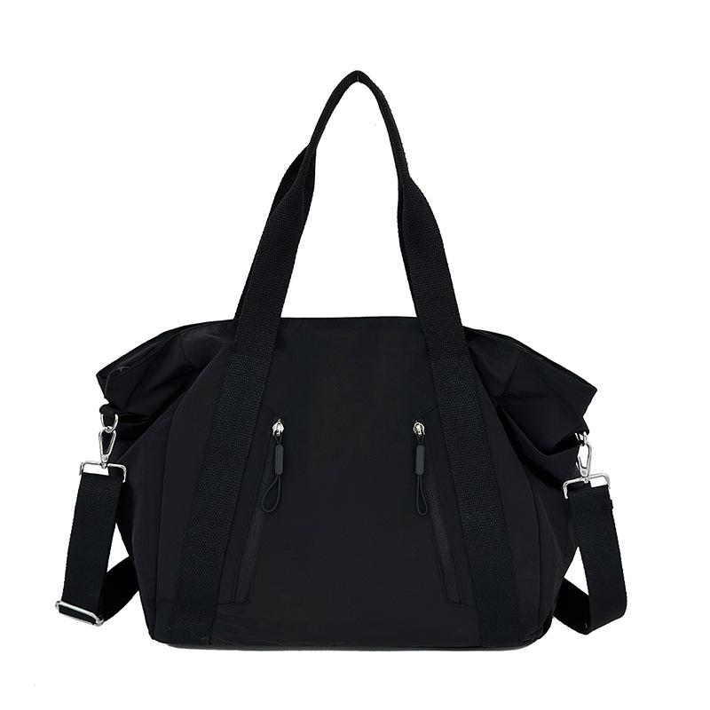 

Women Large Capacity Tote Bag Female Handbag Outdoor Travel Storage Pouch Sport Gym Storage Shoulder Bag Simple Popular Bag Sac 50x14x33cm чёрный