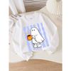 Kids Crewneck Sweatshirt, Fun "Pumpkin Mug" Pattern,Daily Casual Top for Spring & Autumn