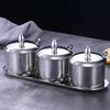 Premium 304 Stainless Steel Seasoning Jar Set