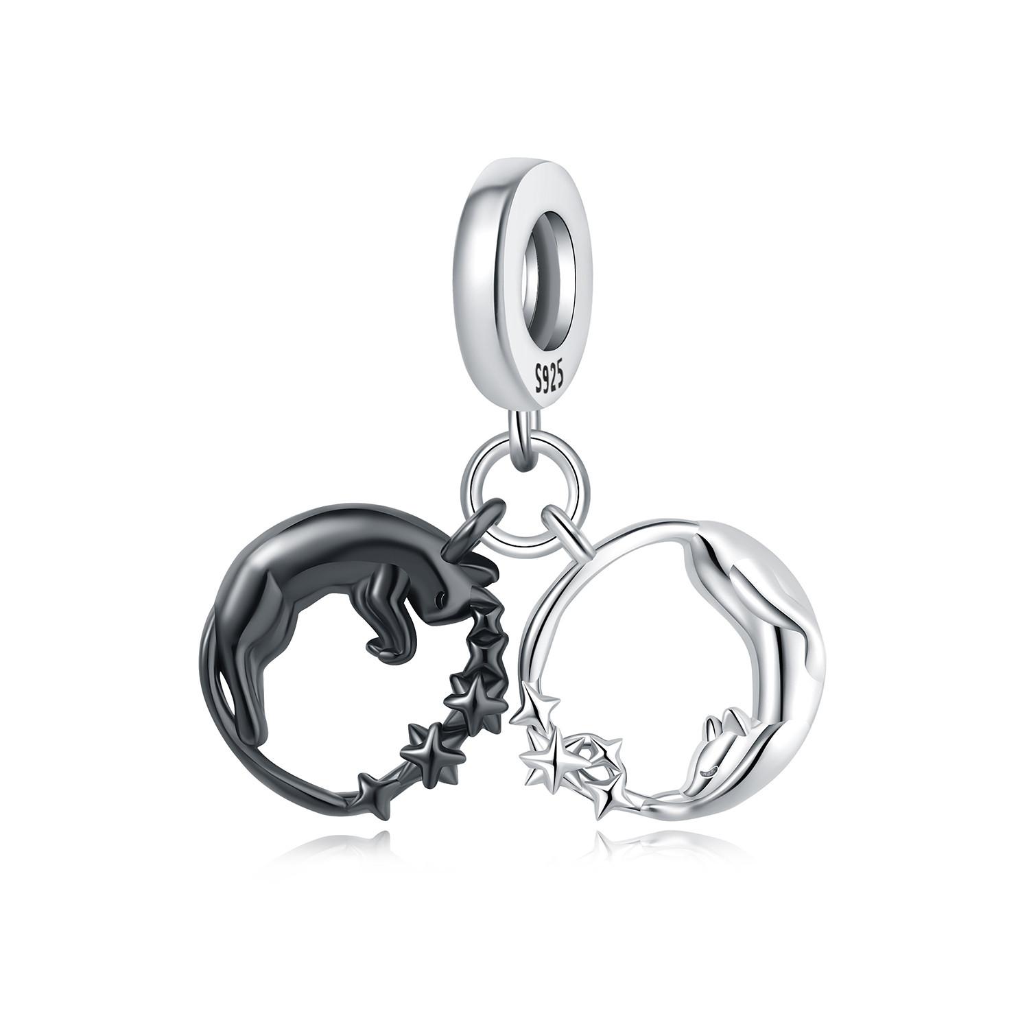 

Beads Copper Charms Original Black White Star Cat Pendant Beads Fit Bracelet Jewelry Diy Women Fine Gift Accessory