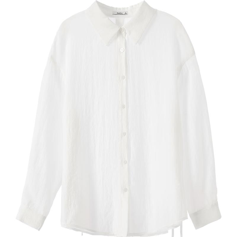 

Betu Women s 2026 Summer Drawstring Split Design Shirt XS